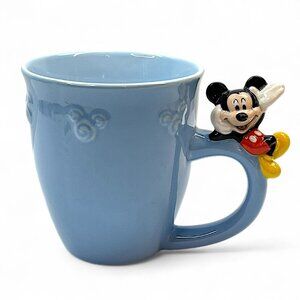 Disney Store MicKey Mouse 3D On Handle Walt Disney World 16oz Ceramic Mug Cup